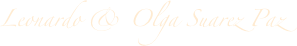 Leonardo & Olga Suarez Paz
